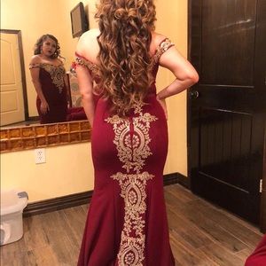 Maroon Formal gown